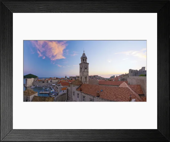 Framed Print : Croatia, Dalmatia, Dubrovnik, Old Town (Stari Grad) from Old Town Walls, Dominican Framed Print : Croatia, Dalmatia, Dubrovnik, Old Town (Stari Grad) from Old Town Walls, Dominican