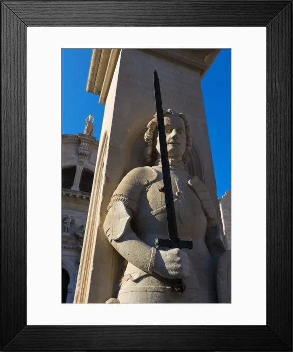 Framed Print : Croatia, Dubrovnik, The Stradun, Orlandos Column Framed Print : Croatia, Dubrovnik, The Stradun, Orlandos Column