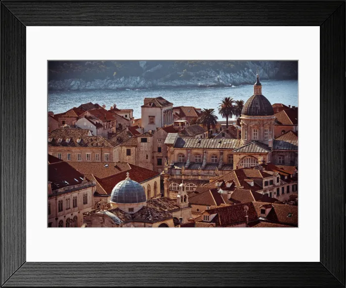 Framed Print : Croatia, Dalmatia, Dubrovnik, Old Town (Stari Grad) from Old Town Walls, Church of St Framed Print : Croatia, Dalmatia, Dubrovnik, Old Town (Stari Grad) from Old Town Walls, Church of St