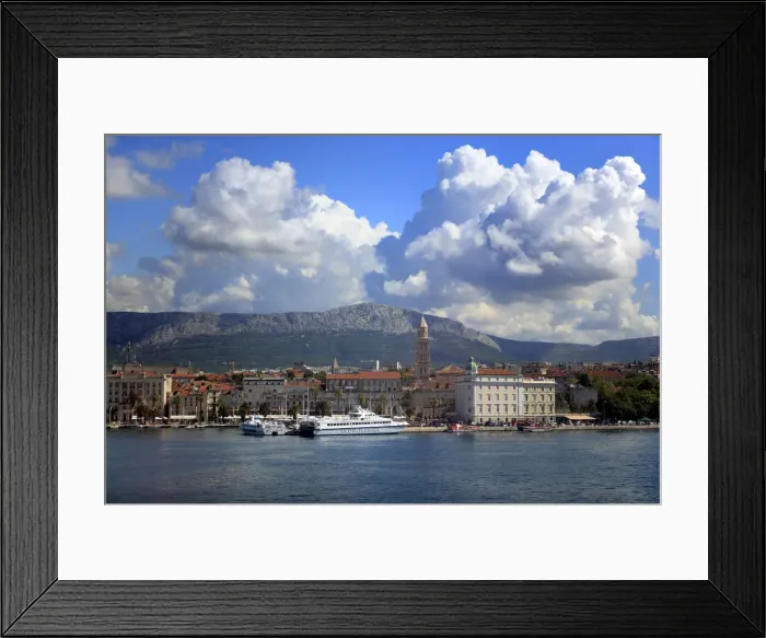 Framed Print : Sea front and the Palace of Diocletian (4th century), Split, Split-Dalmatia county Framed Print : Sea front and the Palace of Diocletian (4th century), Split, Split-Dalmatia county