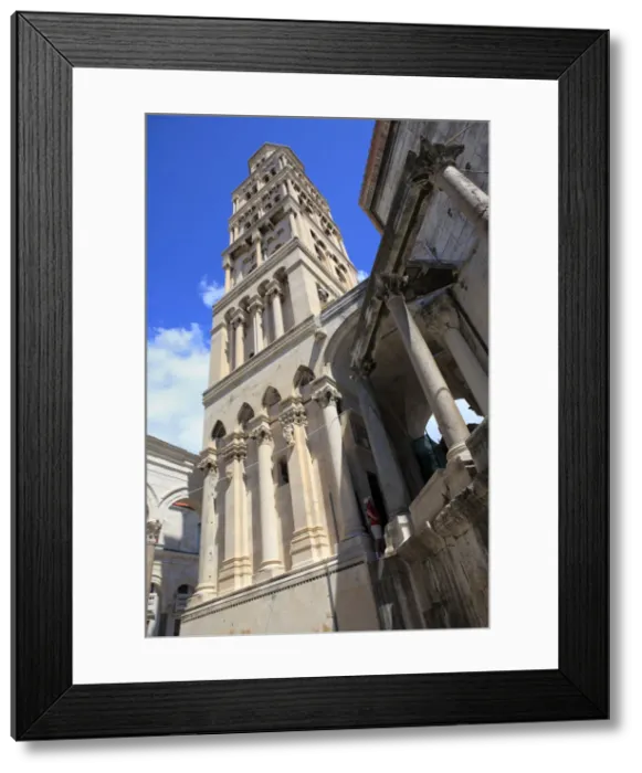 Framed Print : Bell tower of the cathedral, Split, Split-Dalmatia county, Croatia Framed Print : Bell tower of the cathedral, Split, Split-Dalmatia county, Croatia