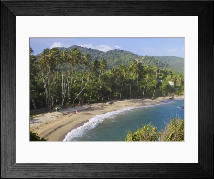 Framed Print : Colombia, Magdalena, Park Nacional Natural Tayrona, Cabo San Suan de la Guia beach