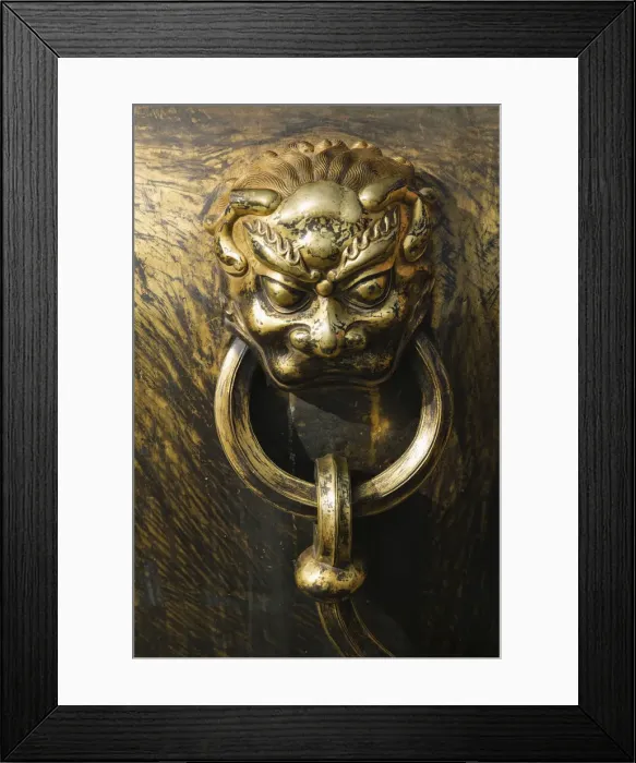 Framed Print : China, Beijing, The Forbidden City, Hall of Preserving Harmony, water vats used for Framed Print : China, Beijing, The Forbidden City, Hall of Preserving Harmony, water vats used for