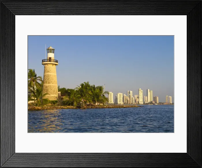 Framed Print : Colombia, Bolivar, Cartagena De Indias, Lighthouse at Castillogrande Framed Print : Colombia, Bolivar, Cartagena De Indias, Lighthouse at Castillogrande