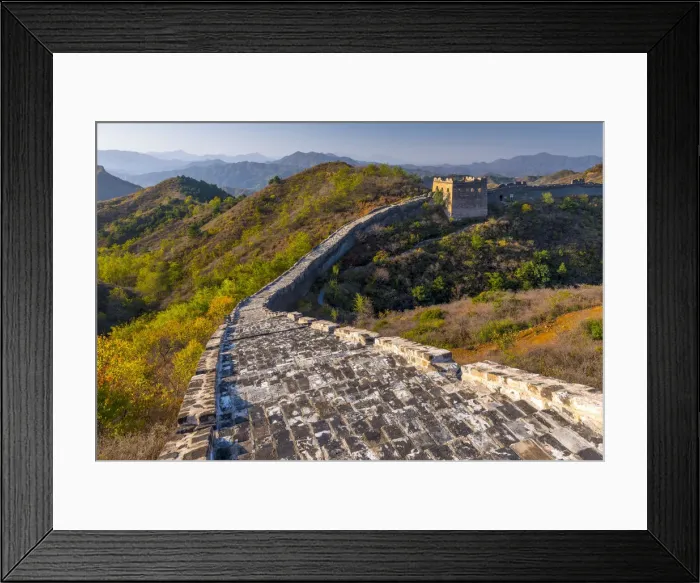 Framed Print : China, Hebei Province, Luanping County, Jinshanling, Great Wall of China (UNESCO World Framed Print : China, Hebei Province, Luanping County, Jinshanling, Great Wall of China (UNESCO World