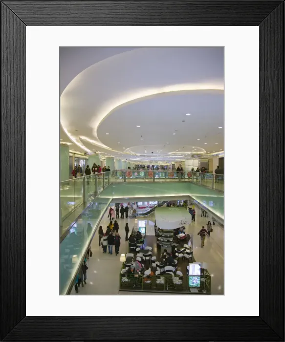 Framed Print : China, Beijing, Dongcheng District, Oriental Plaza Shopping Mall Framed Print : China, Beijing, Dongcheng District, Oriental Plaza Shopping Mall
