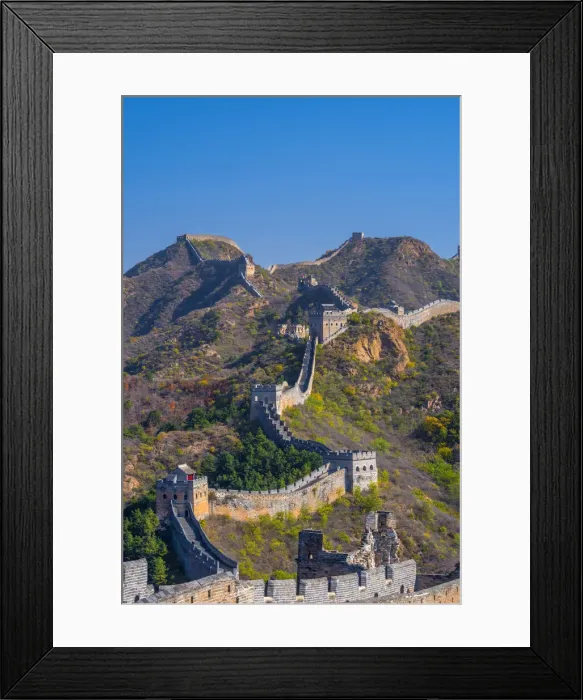 Framed Print : China, Hebei Province, Luanping County, Jinshanling, Great Wall of China (UNESCO World Framed Print : China, Hebei Province, Luanping County, Jinshanling, Great Wall of China (UNESCO World