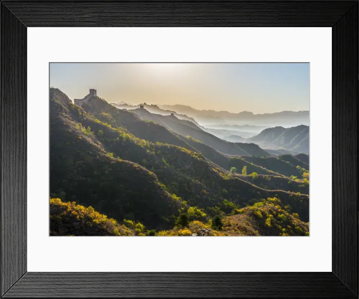 Framed Print : China, Hebei Province, Luanping County, Jinshanling, Great Wall of China (UNESCO World Framed Print : China, Hebei Province, Luanping County, Jinshanling, Great Wall of China (UNESCO World
