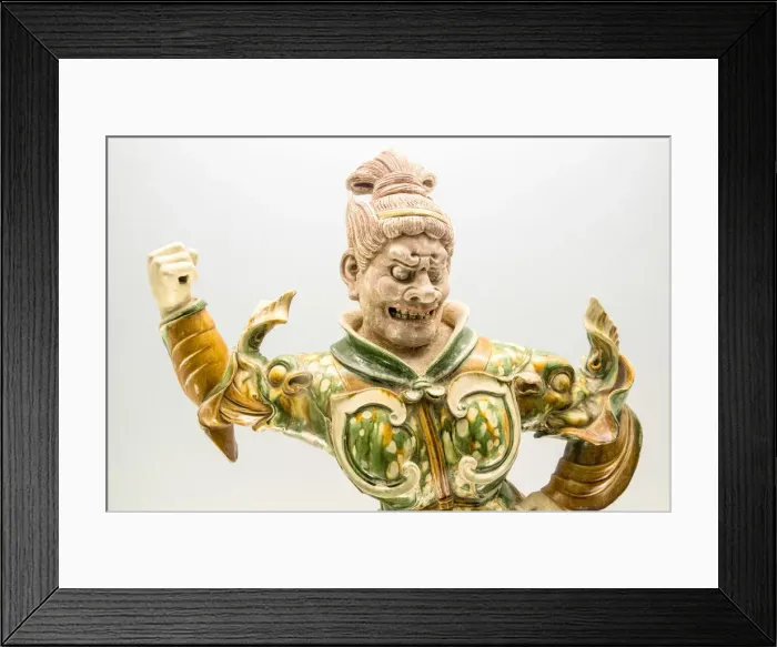 Framed Print : Glazed pottery statue of Heavenly Guardian (Tang dynasty AD618-907), Shanghai Museum Framed Print : Glazed pottery statue of Heavenly Guardian (Tang dynasty AD618-907), Shanghai Museum