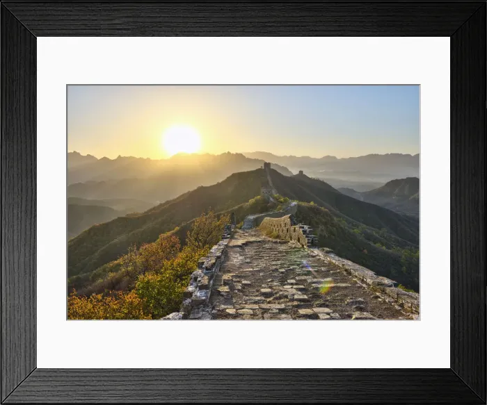 Framed Print : China, Hebei Province, Luanping County, Jinshanling, Great Wall of China (UNESCO World Framed Print : China, Hebei Province, Luanping County, Jinshanling, Great Wall of China (UNESCO World