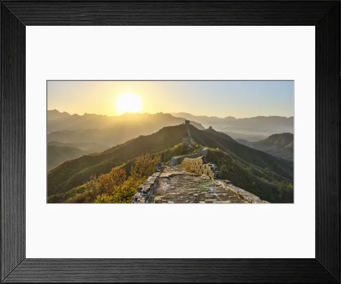 Framed Print : China, Hebei Province, Luanping County, Jinshanling, Great Wall of China (UNESCO World Framed Print : China, Hebei Province, Luanping County, Jinshanling, Great Wall of China (UNESCO World