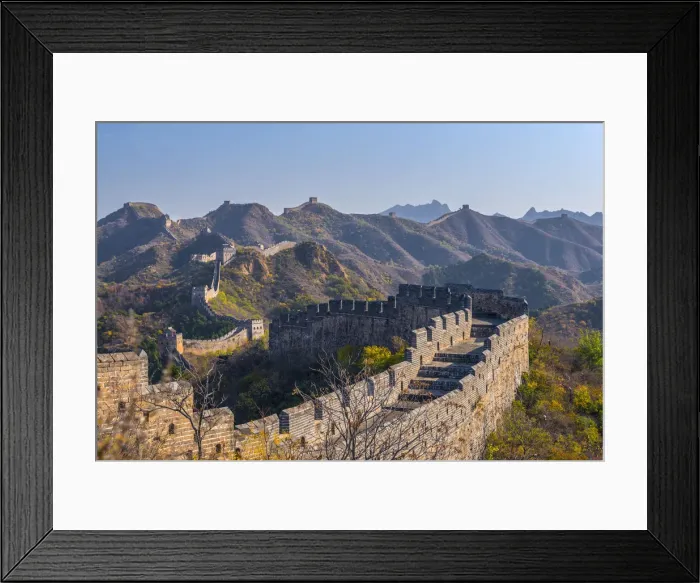 Framed Print : China, Hebei Province, Luanping County, Jinshanling, Great Wall of China (UNESCO World Framed Print : China, Hebei Province, Luanping County, Jinshanling, Great Wall of China (UNESCO World