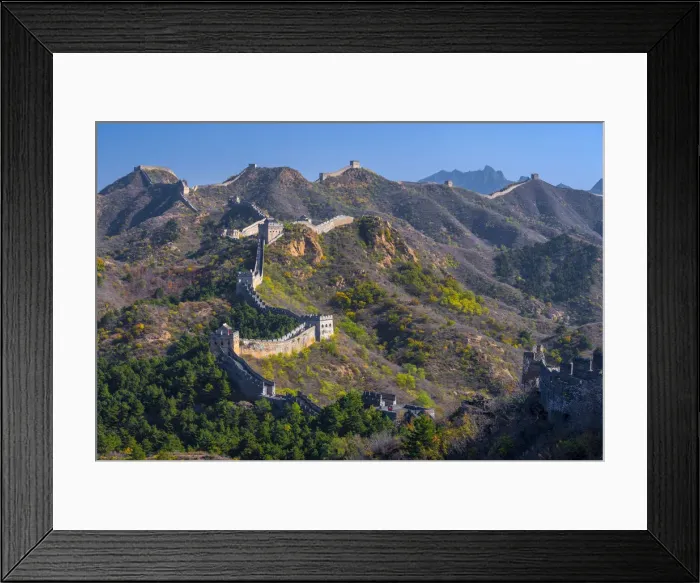 Framed Print : China, Hebei Province, Luanping County, Jinshanling, Great Wall of China (UNESCO World Framed Print : China, Hebei Province, Luanping County, Jinshanling, Great Wall of China (UNESCO World