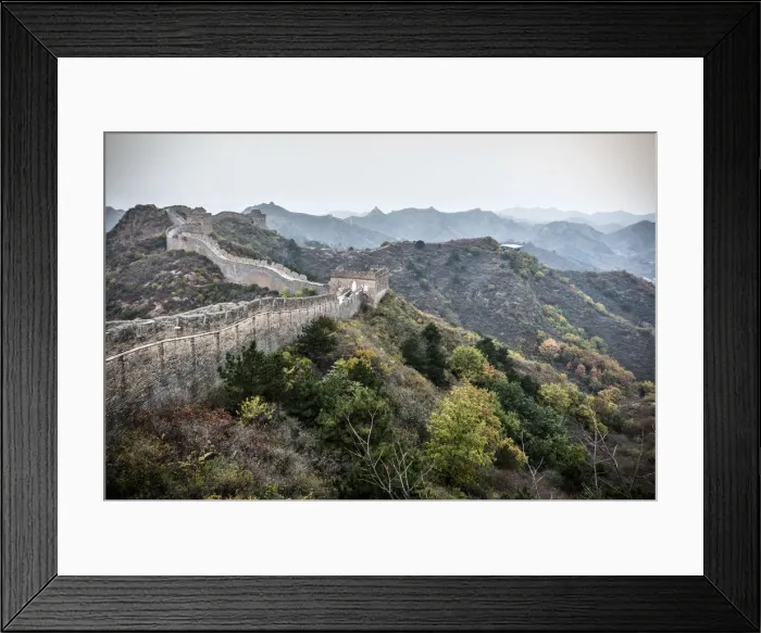 Framed Print : China, Hebei Province, Luanping County, Jinshanling, Great Wall of China (UNESCO World Framed Print : China, Hebei Province, Luanping County, Jinshanling, Great Wall of China (UNESCO World