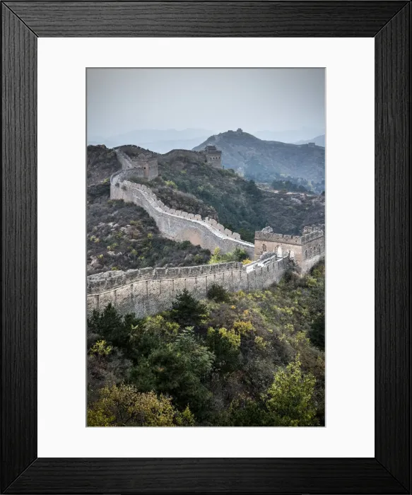 Framed Print : China, Hebei Province, Luanping County, Jinshanling, Great Wall of China (UNESCO World