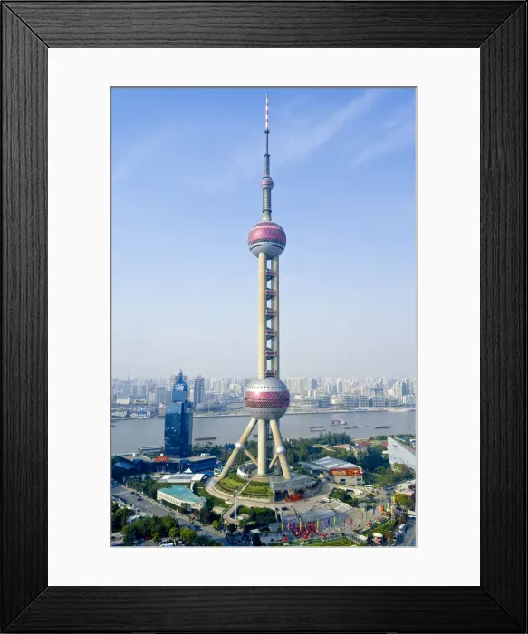 Framed Print : China, Shanghai, Pudong, Lujiazui financial district, Oriental Pearl Tower Framed Print : China, Shanghai, Pudong, Lujiazui financial district, Oriental Pearl Tower