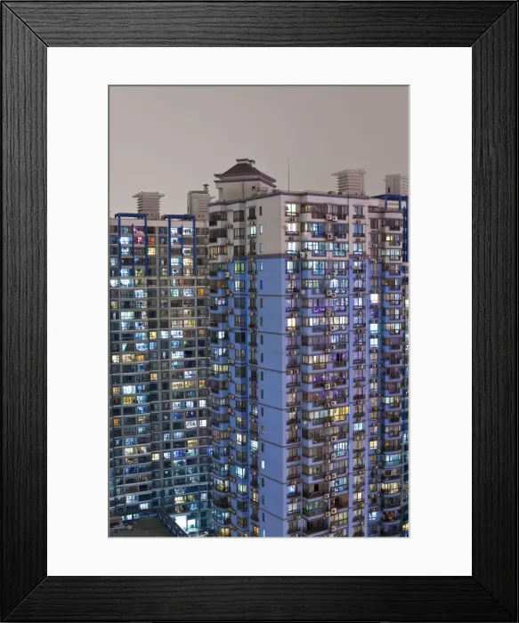 Framed Print : Apartment buildings in Central Shanghai, Shanghai, China Framed Print : Apartment buildings in Central Shanghai, Shanghai, China