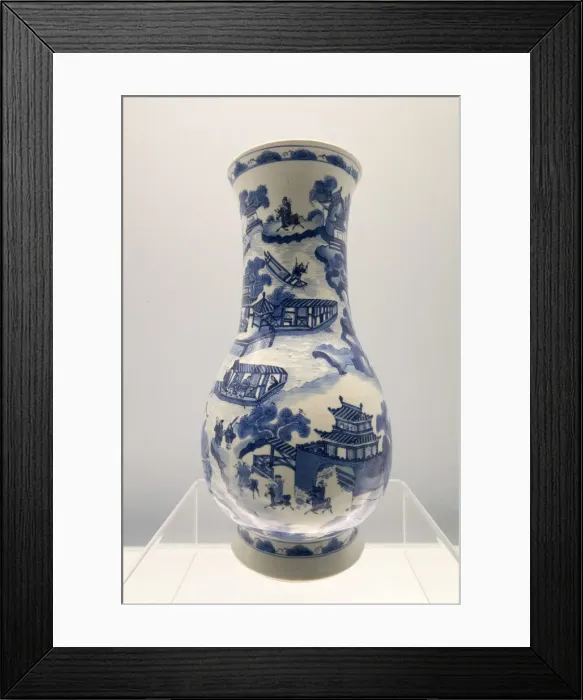 Framed Print : Blue and white vase (Qing dynasty), Shanghai Museum, Peoples Square, Shanghai, China Framed Print : Blue and white vase (Qing dynasty), Shanghai Museum, Peoples Square, Shanghai, China