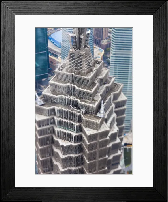 Framed Print : Jinmao Tower and Century Avenue, Pudong, Shanghai Framed Print : Jinmao Tower and Century Avenue, Pudong, Shanghai