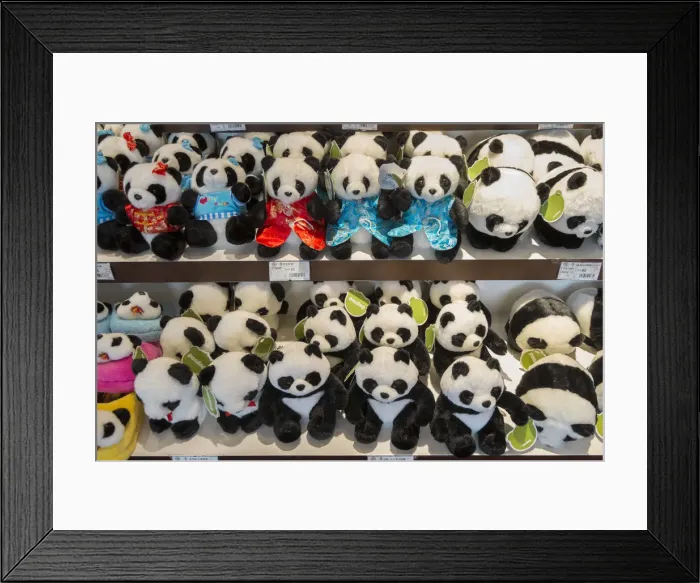 Framed Print : Cuddly Pandas for sale, Shanghai, China