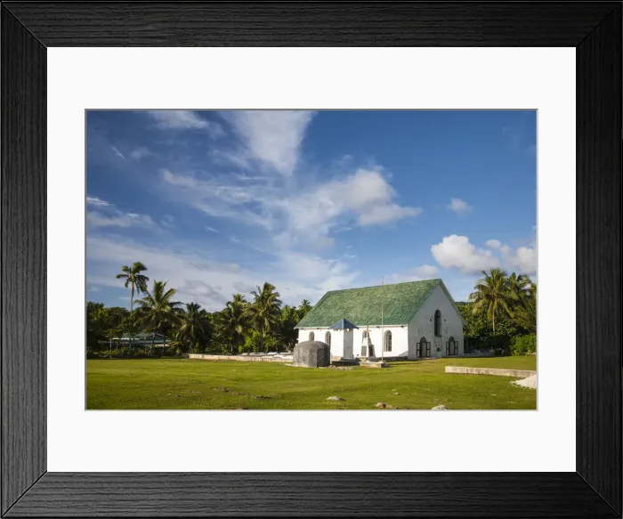 Framed Print : Cook Islands, Rarotonga, small church in the countryside Framed Print : Cook Islands, Rarotonga, small church in the countryside