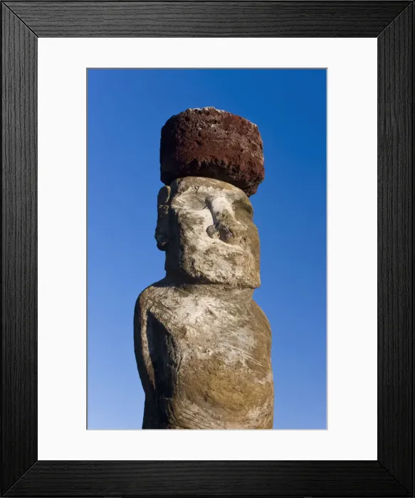 Framed Print : Chile, Rapa Nui, Easter Island, Moai statue Framed Print : Chile, Rapa Nui, Easter Island, Moai statue