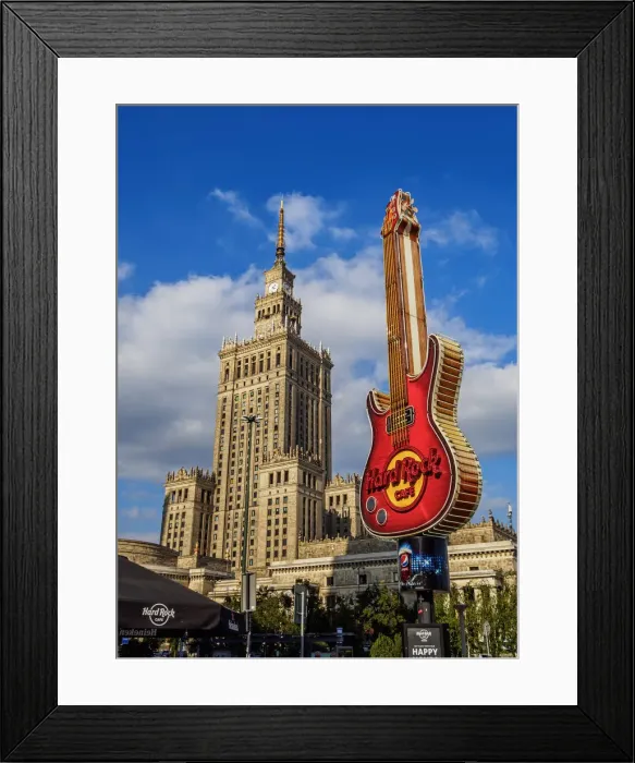 Framed Print : Poland, Masovian Voivodeship, Warsaw, City Center, Palace of Culture and Science