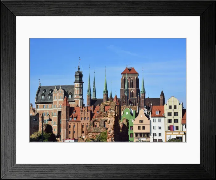 Framed Print : The Old Town and the tower of Basilica of St Framed Print : The Old Town and the tower of Basilica of St