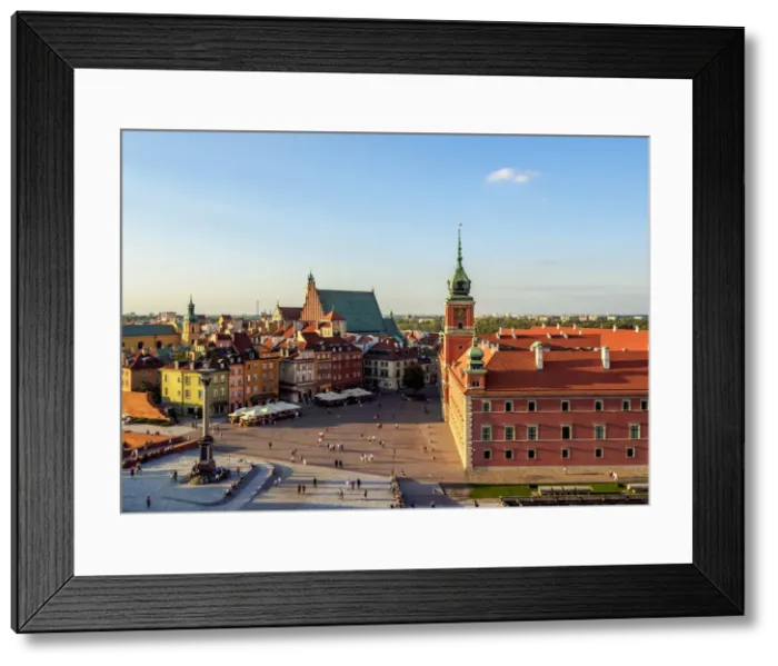 Framed Print : Poland, Masovian Voivodeship, Warsaw, Old Town, Elevated view of the Castle Square Framed Print : Poland, Masovian Voivodeship, Warsaw, Old Town, Elevated view of the Castle Square