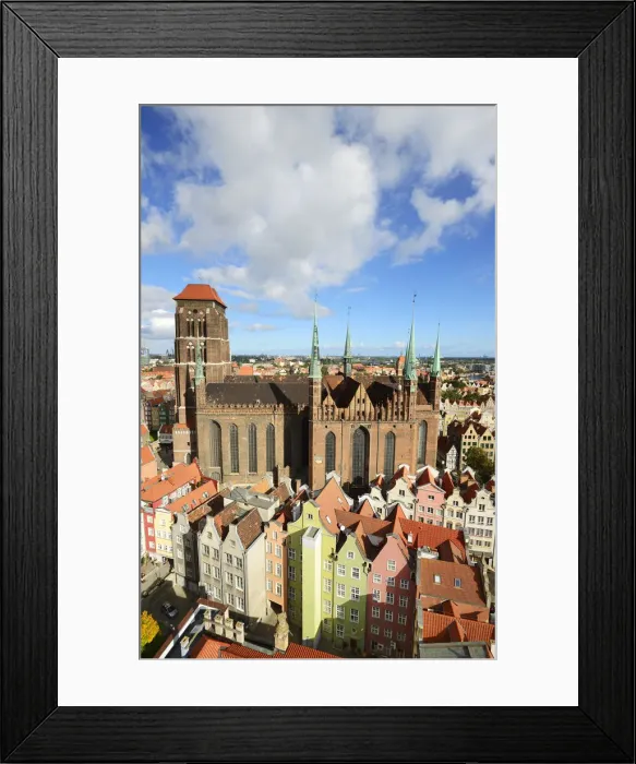 Framed Print : Basilica of St. Mary of the Assumption of the Blessed Virgin Mary and the old town Framed Print : Basilica of St. Mary of the Assumption of the Blessed Virgin Mary and the old town