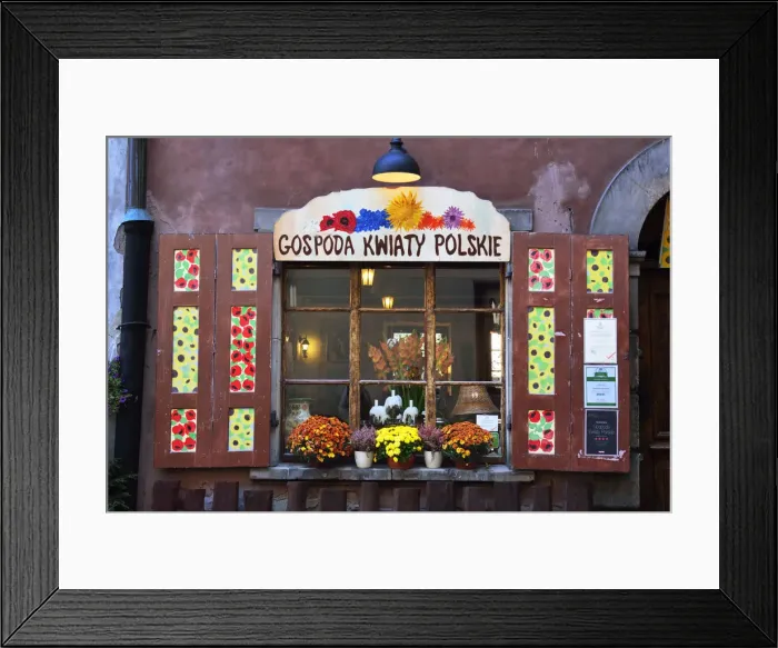 Framed Print : An old window in the Old Town Market Place (Rynek) in Warsaw, a Unesco World Heritage Framed Print : An old window in the Old Town Market Place (Rynek) in Warsaw, a Unesco World Heritage