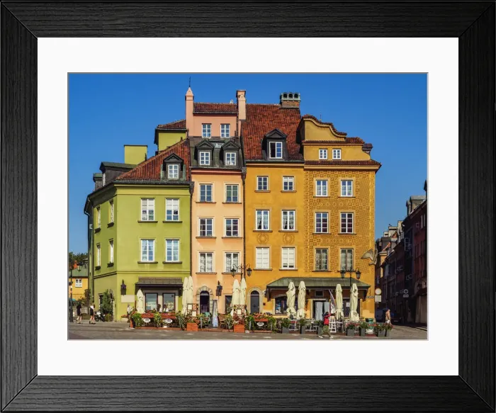 Framed Print : Poland, Masovian Voivodeship, Warsaw, Old Town, Architecture of the Castle Square Framed Print : Poland, Masovian Voivodeship, Warsaw, Old Town, Architecture of the Castle Square