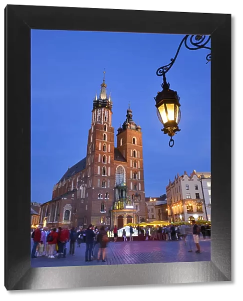St. Marys Basilica at the Central Market Square (Rynek) of the Old Town of