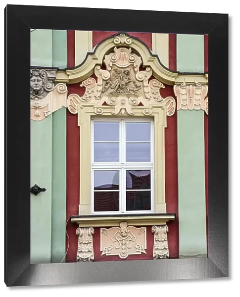 Window in the Old Town of Wroclaw. Poland