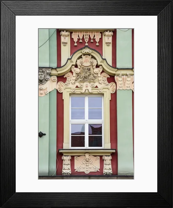 Framed Print : Window in the Old Town of Wroclaw. Poland