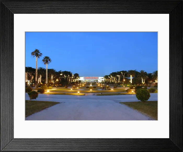Framed Print : The Casino Estoril gardens at dusk. Estoril, Portugal Framed Print : The Casino Estoril gardens at dusk. Estoril, Portugal