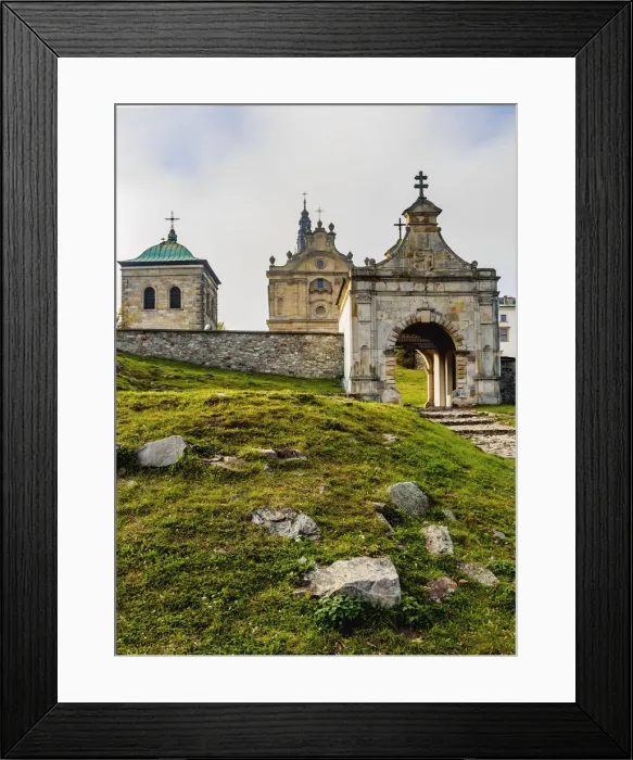 Framed Print : Poland, Swietokrzyskie Voivodeship, Swietokrzyskie Mountains, Lysa Gora, Holy Cross