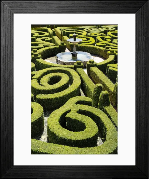Framed Print : Quinta da Bacalhoa gardens. This property dating back to the 15th century is located Framed Print : Quinta da Bacalhoa gardens. This property dating back to the 15th century is located