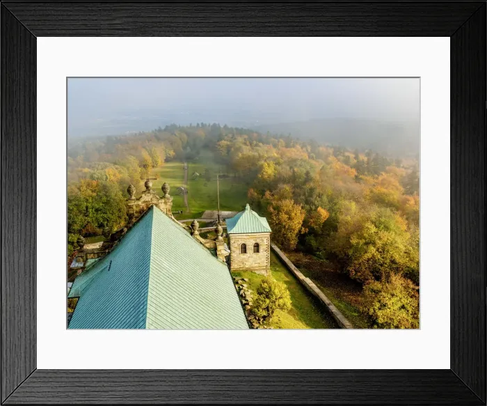 Framed Print : Poland, Swietokrzyskie Voivodeship, Swietokrzyskie Mountains, Lysa Gora, Holy Cross