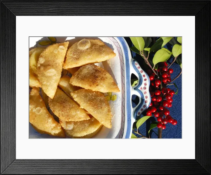 Framed Print : Traditional christmas sweets (azevias), Portugal Framed Print : Traditional christmas sweets (azevias), Portugal