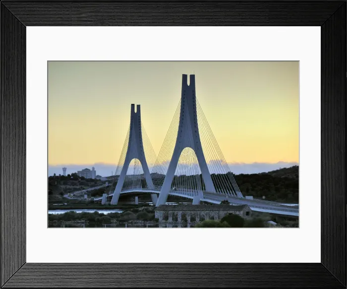 Framed Print : Portimao bridge over the Arade river, Portugal Framed Print : Portimao bridge over the Arade river, Portugal