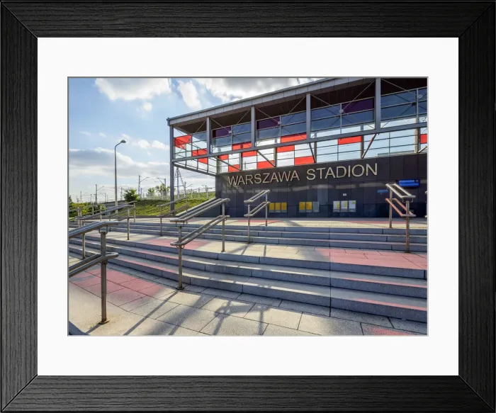 Framed Print : Poland, Masovian Voivodeship, Warsaw Stadium Train Station Framed Print : Poland, Masovian Voivodeship, Warsaw Stadium Train Station