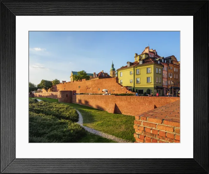Framed Print : Poland, Masovian Voivodeship, Warsaw, Old Town Walls Framed Print : Poland, Masovian Voivodeship, Warsaw, Old Town Walls