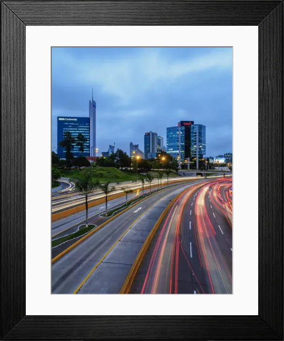 Framed Print : Modern Architecture in San Isidro District, twilight, Lima, Peru Framed Print : Modern Architecture in San Isidro District, twilight, Lima, Peru