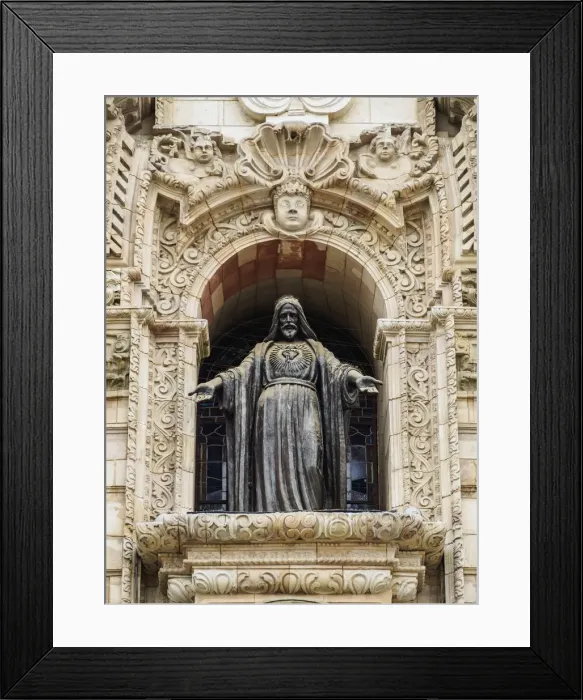 Framed Print : Cathedral of St John the Apostle and Evangelist, detailed view, Plaza de Armas, Lima Framed Print : Cathedral of St John the Apostle and Evangelist, detailed view, Plaza de Armas, Lima