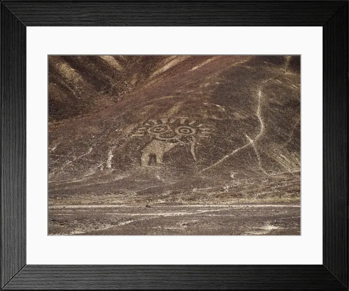 Framed Print : The Paracas Family Geoglyph, Palpa, Ica Region, Peru Framed Print : The Paracas Family Geoglyph, Palpa, Ica Region, Peru
