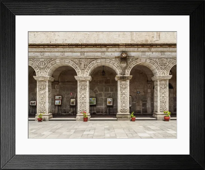 Framed Print : Cloister of the La Compania Church, Arequipa, Peru Framed Print : Cloister of the La Compania Church, Arequipa, Peru