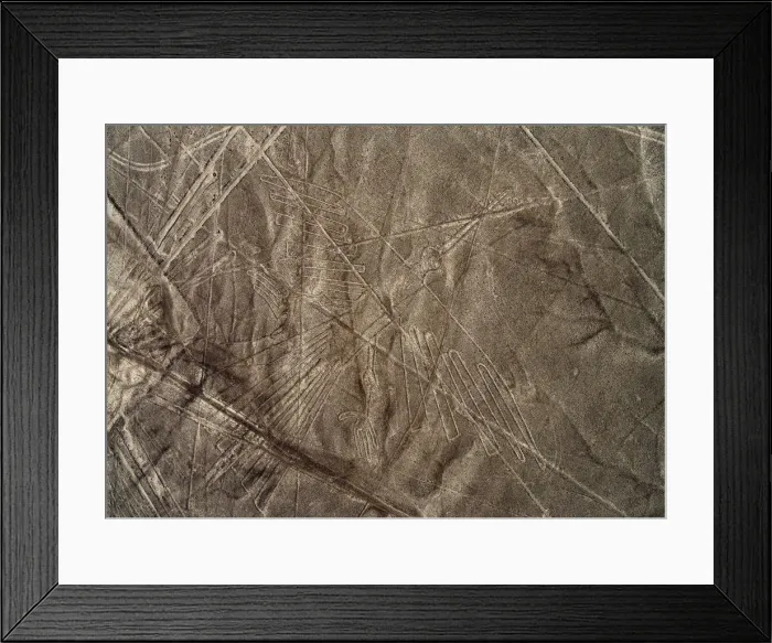 Framed Print : The Condor Geoglyph, aerial view, Nazca, Ica Region, Peru Framed Print : The Condor Geoglyph, aerial view, Nazca, Ica Region, Peru