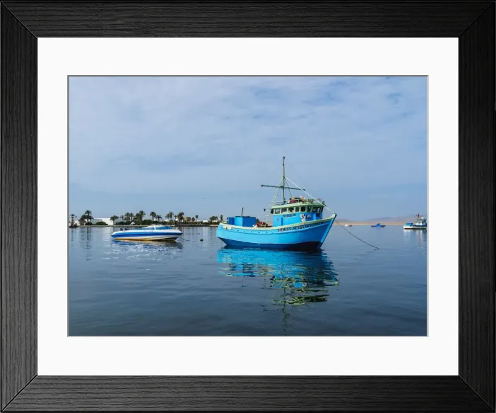 Framed Print : Port in Paracas, Ica Region, Peru