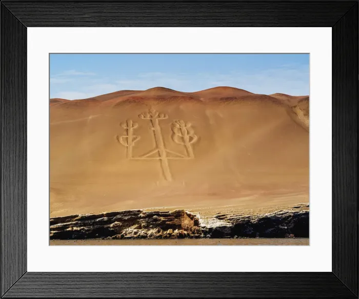 Framed Print : Candelabro de Paracas Geoglyph, Paracas National Reserve, Ica Region, Peru Framed Print : Candelabro de Paracas Geoglyph, Paracas National Reserve, Ica Region, Peru